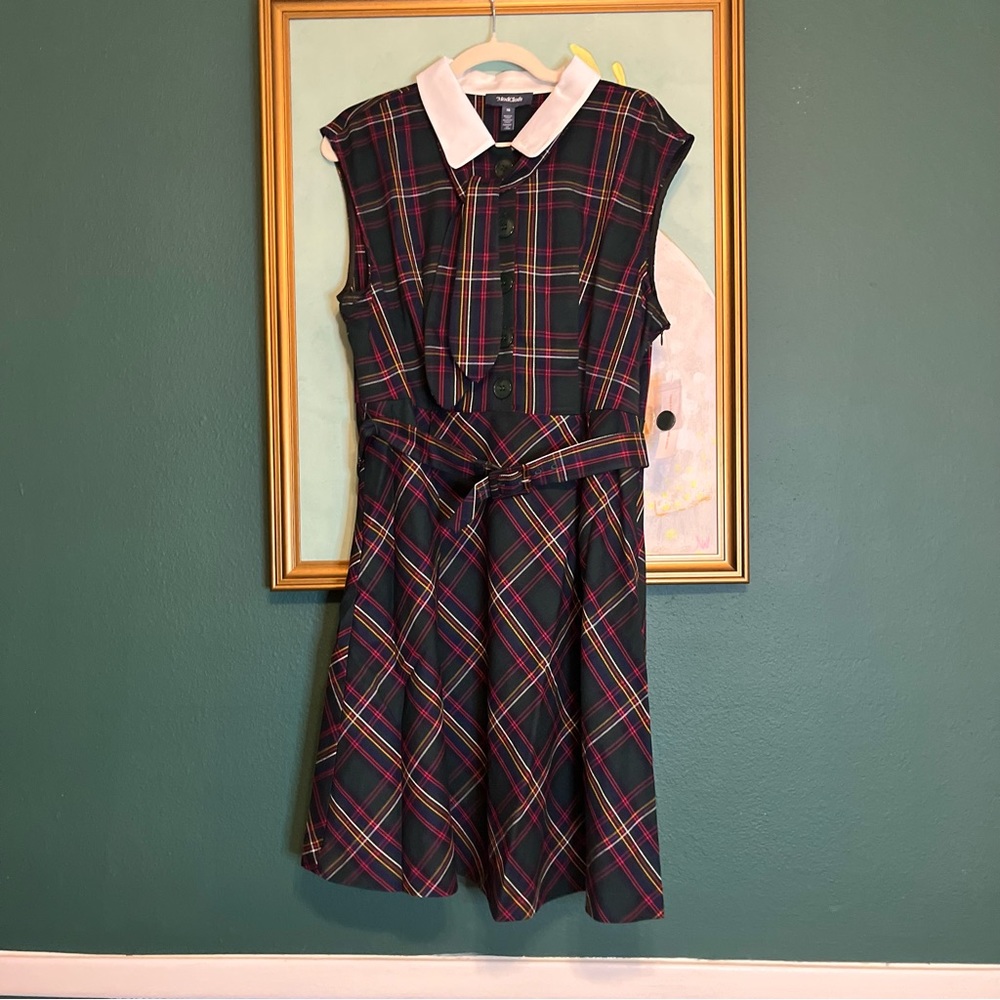 ModCloth Prep School Posh Fit And Flare Dress Sz 16 - Picture 3 of 12
